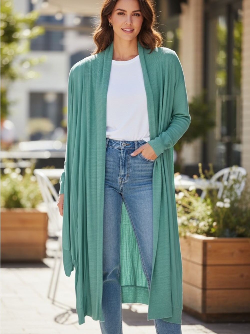 SUPER SOFT by Torrid Knit Open Front Dolman Sleeve Long Cardigan Women’s Size 6